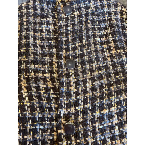 Kate Spade Tweed Belted Jacket - Houndstooth, Designer Classic - Picture 9 of 10